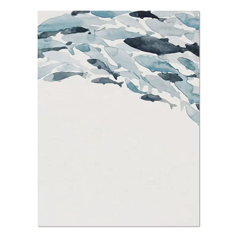 Nordic Simple Abstract Fish Group