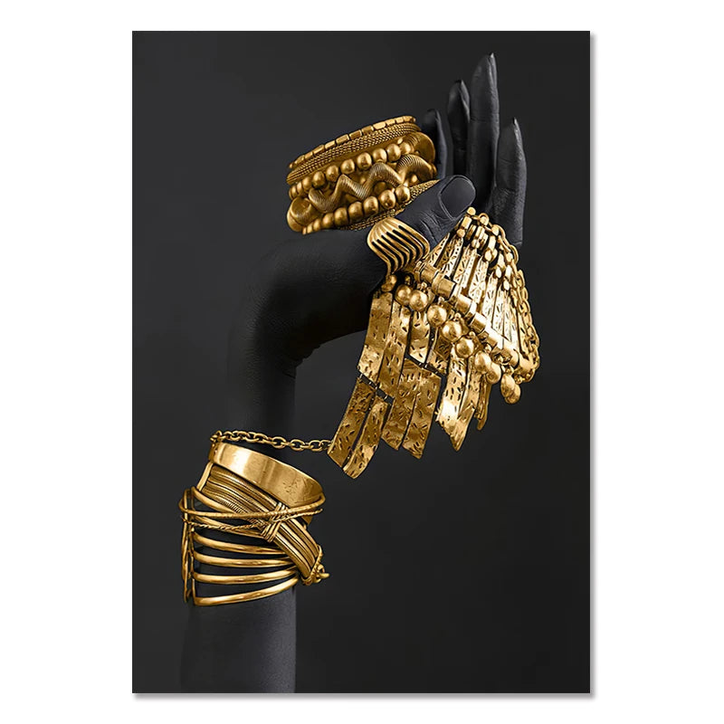 Norév African Woman Wall Painting Art Posters