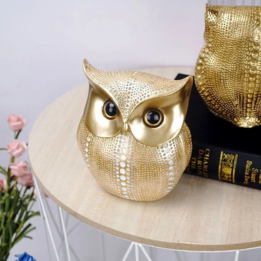 Norév Nordic Golden Owl Statue