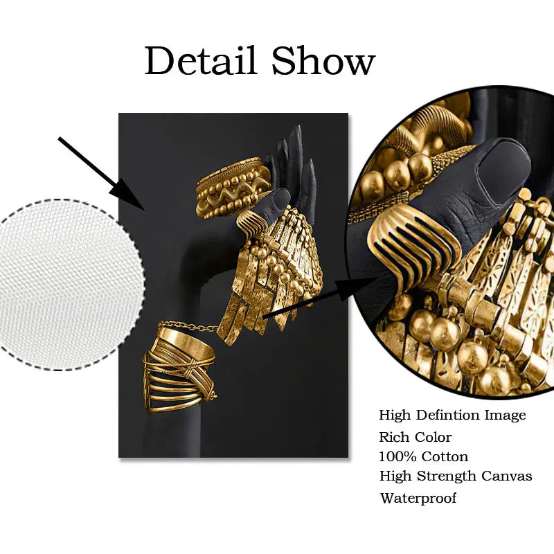 Norév African Woman Wall Painting Art Posters