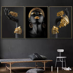 Norév African Woman Wall Painting Art Posters