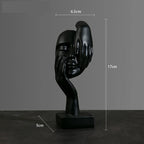 Norév Resin Abstract Mask Statues European Miniature