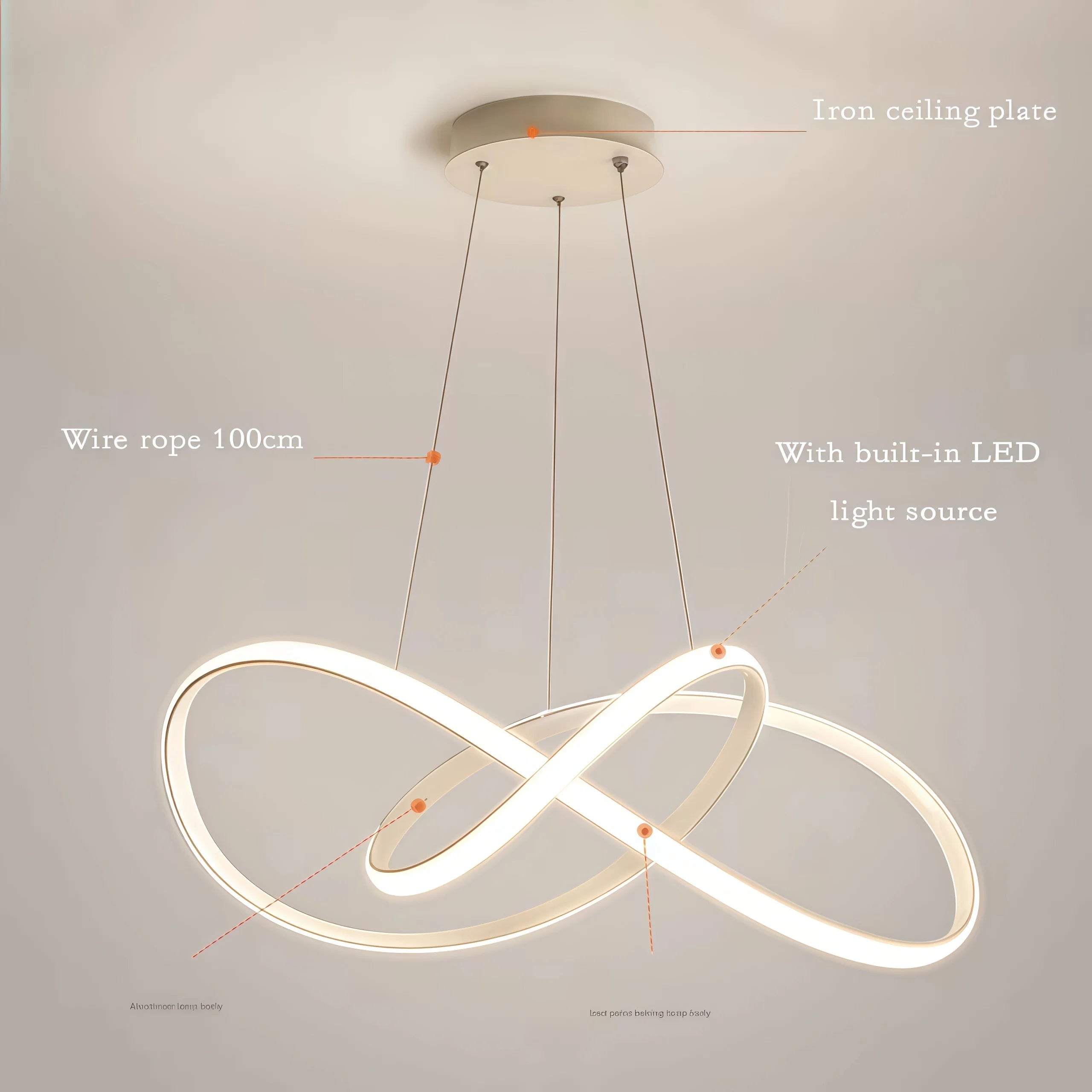 Infinity Loop LED Pendant Light