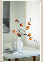 Norév Nordic White Ceramic Vase Centerpiece Ornament