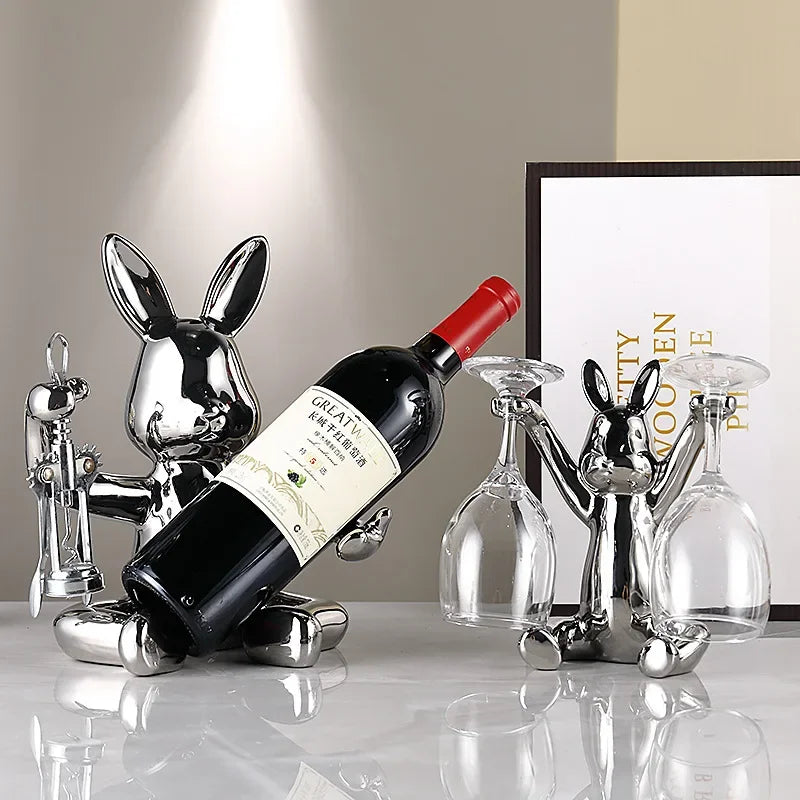 Guérip Whimsical Rabbit Wine Companion