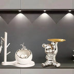 Norév Ceramic Bunny Tray Statue Key Holder Candy Bowl Jewelry