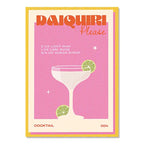 Cocktail Mojito Juice Drinks Bar Vintage Wall Art