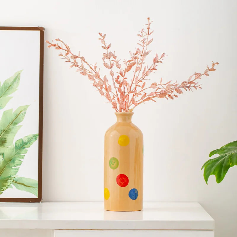 Norév Ceramic Vase Beige Pop Art