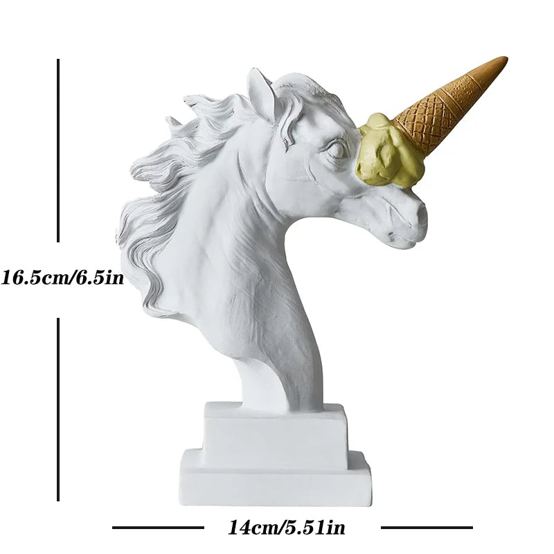 Norév European Modern Decoration Ice Cream Smashing Horse Head