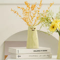 Expressive Ceramic Face Tabletop Vase