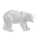 Norév Bear Sculpture Geometric Resin Polar Bear