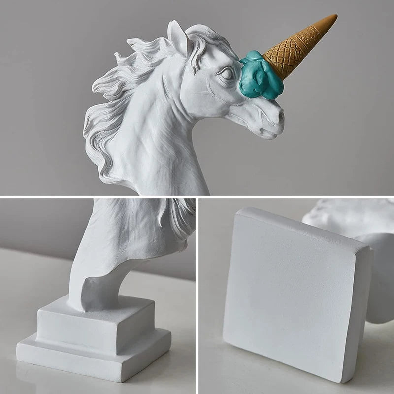 Norév European Modern Decoration Ice Cream Smashing Horse Head