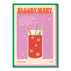 Cocktail Mojito Juice Drinks Bar Vintage Wall Art