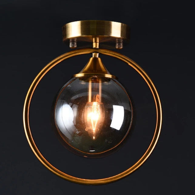 Guérip Halo Ring Glass Ceiling Light