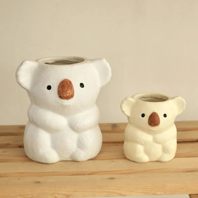 Norév Cute Koala Small Vase Succulent Flower Pot