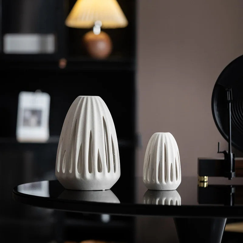 Norév Ceramic Hollow Vase for Dried Flowe