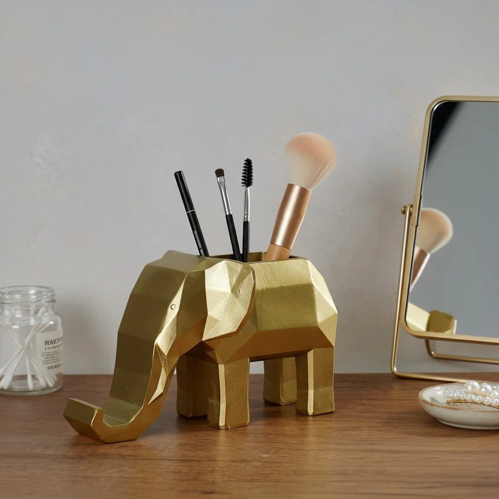 Guérip Geometric Elephant Desk Organizer