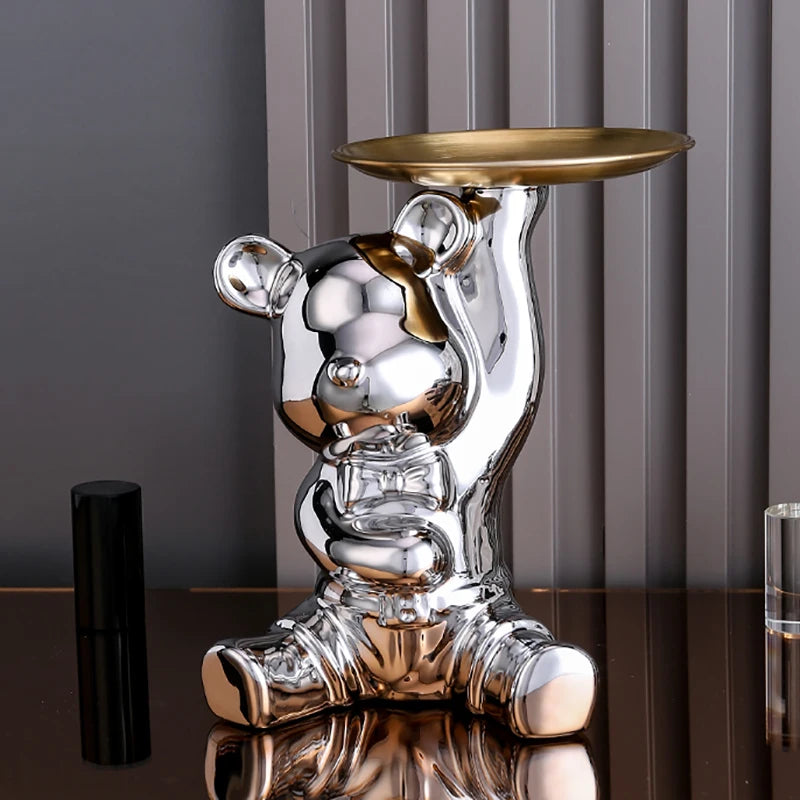 Guérip Color Plated Bear Storage Sculpture