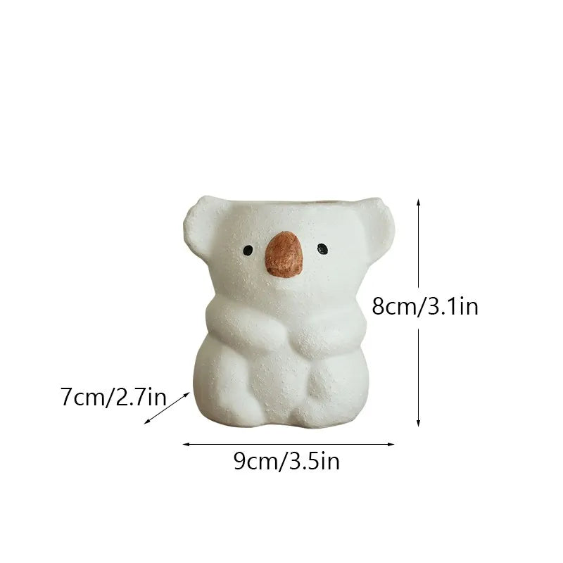 Norév Cute Koala Small Vase Succulent Flower Pot