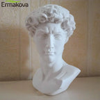 Norév  David Statue Head Portraits Mini Gypsum Michelangelo