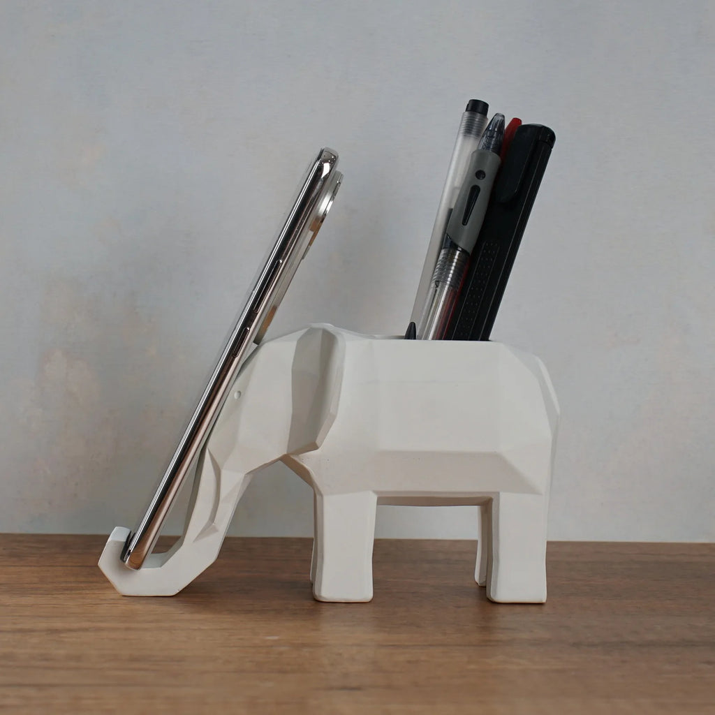 Guérip Geometric Elephant Desk Organizer