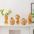 Norév Ceramic Vase Beige Pop Art