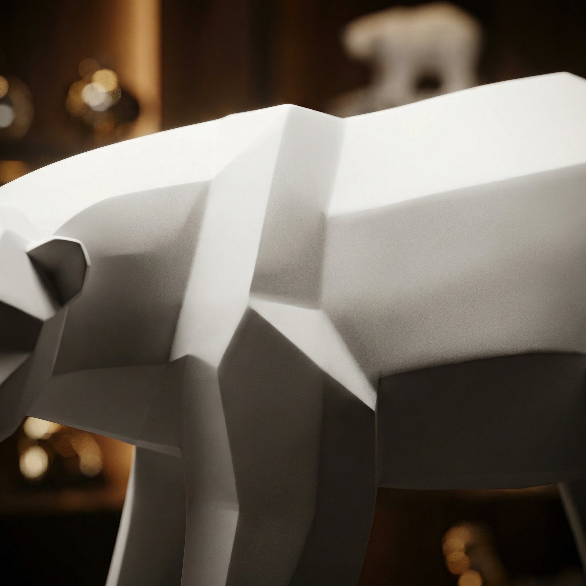 Geometric Polar Bear Sculpture
