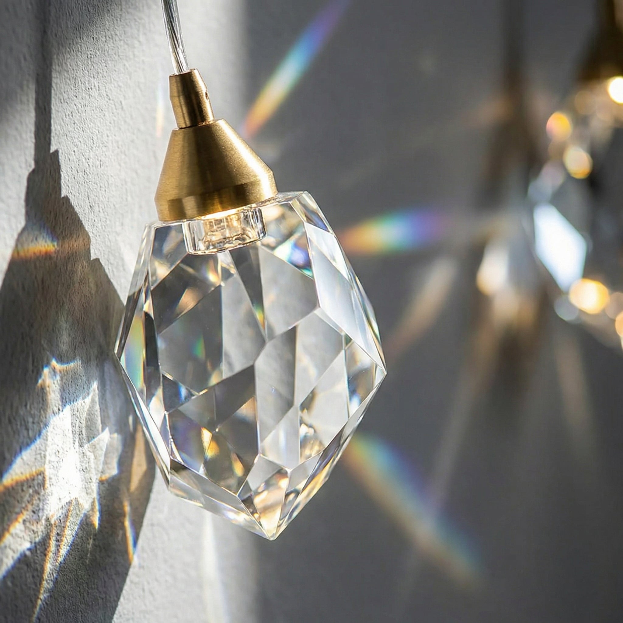 PrismAura Crystal Pendant Light