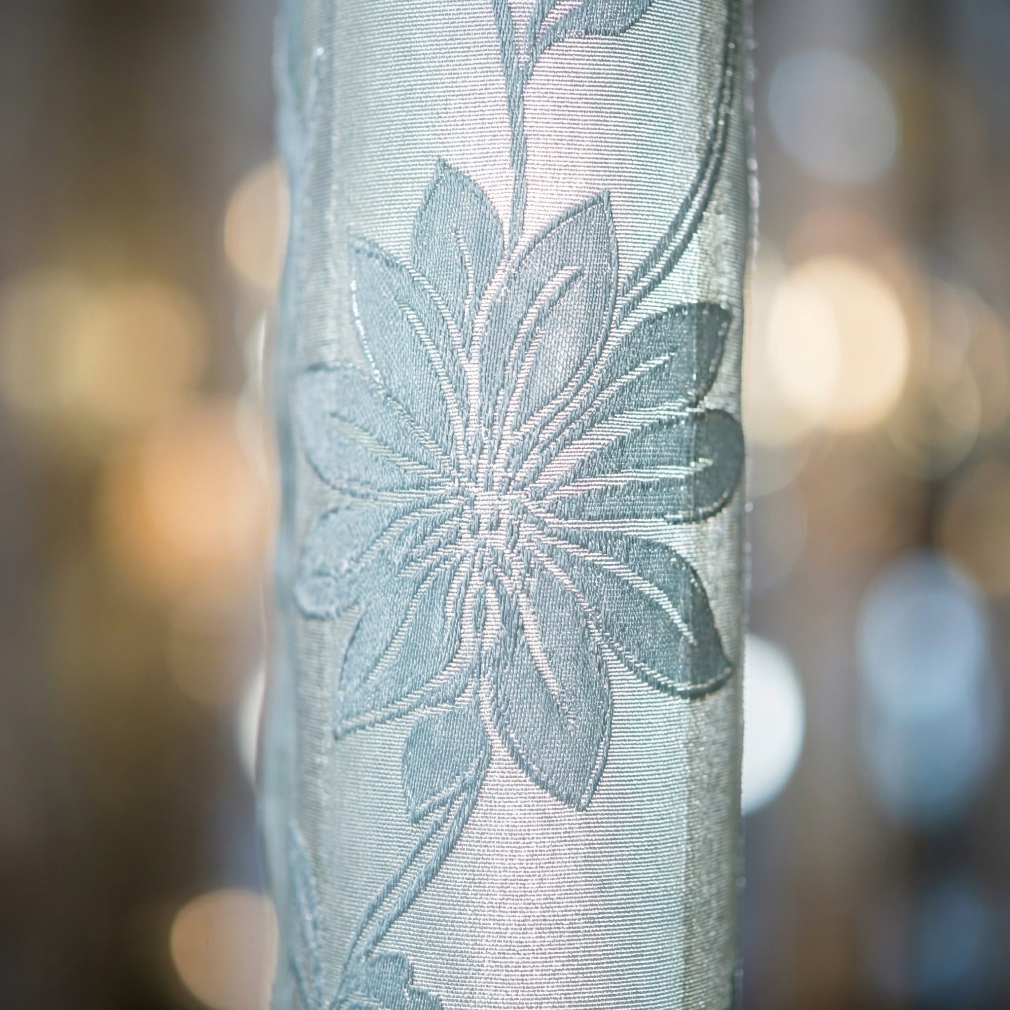 Lotus Jacquard Botanical Curtain Panel