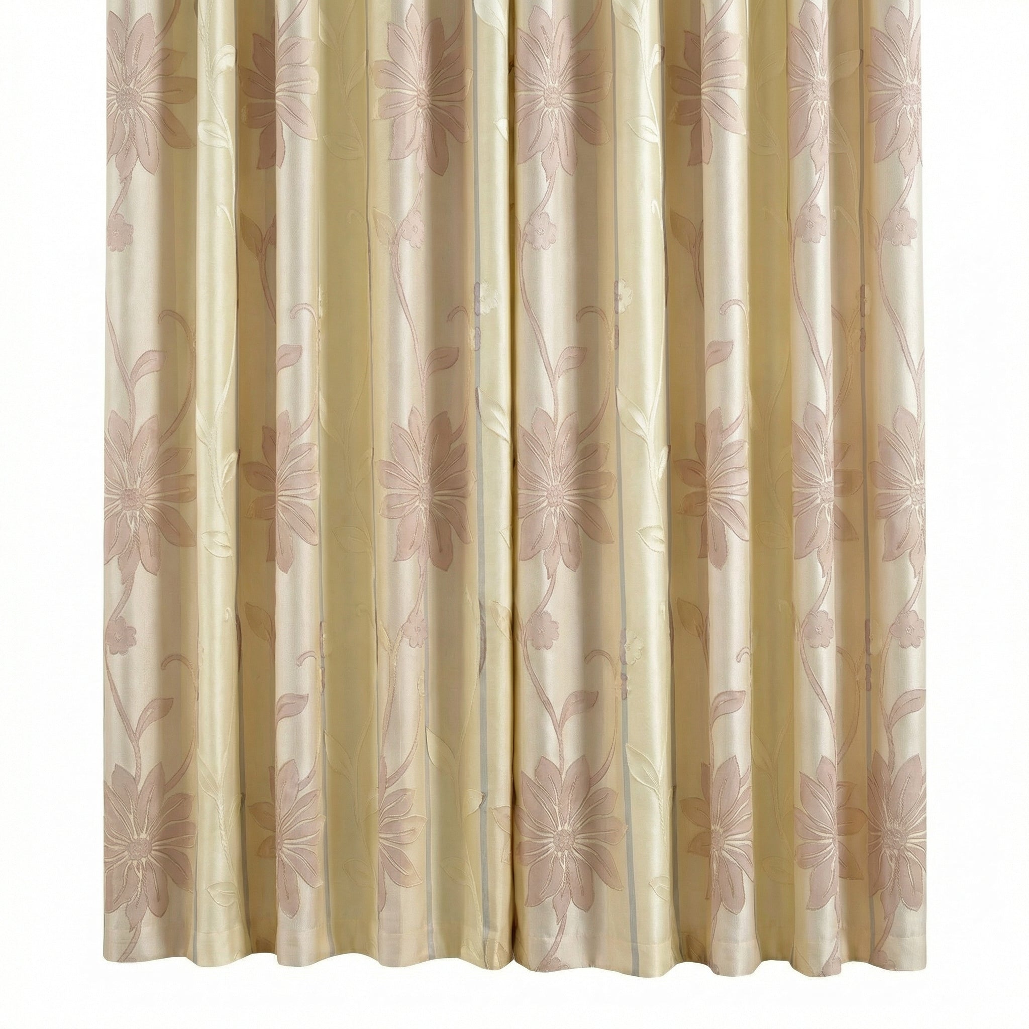 Lotus Jacquard Botanical Curtain Panel